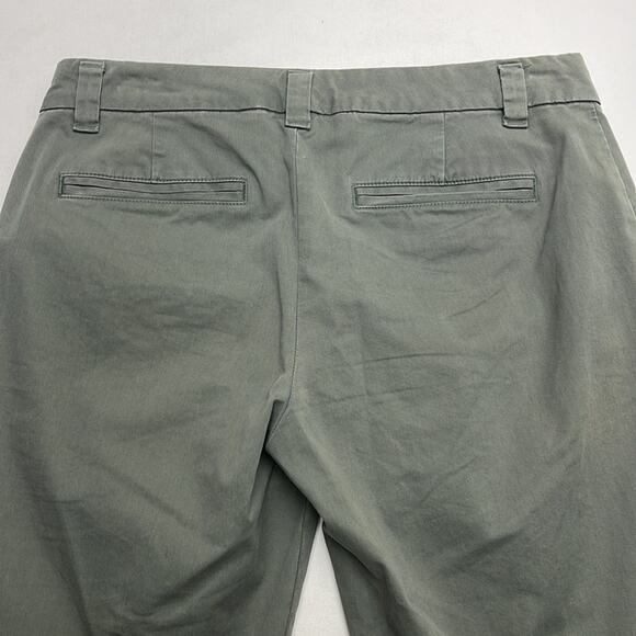 KHAKIS BY GAP Women’s 2 Green Broken-In Straight Crop Pant - Picture 3 of 4